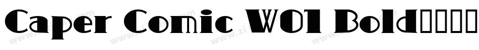 Caper Comic W01 Bold字体转换